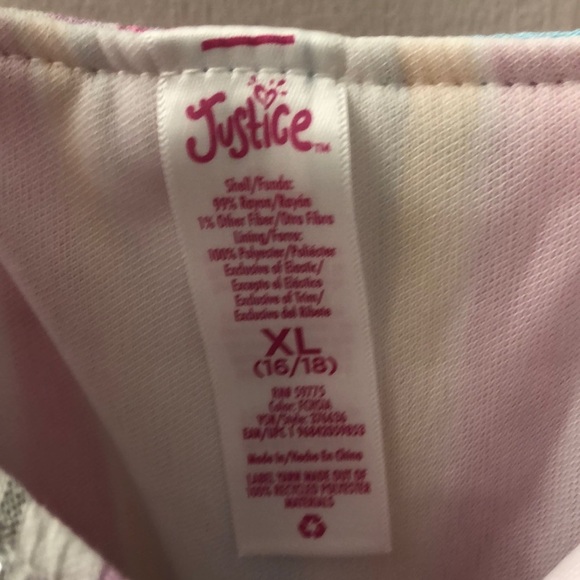 NWOT Justice Tank Top - Picture 3 of 7